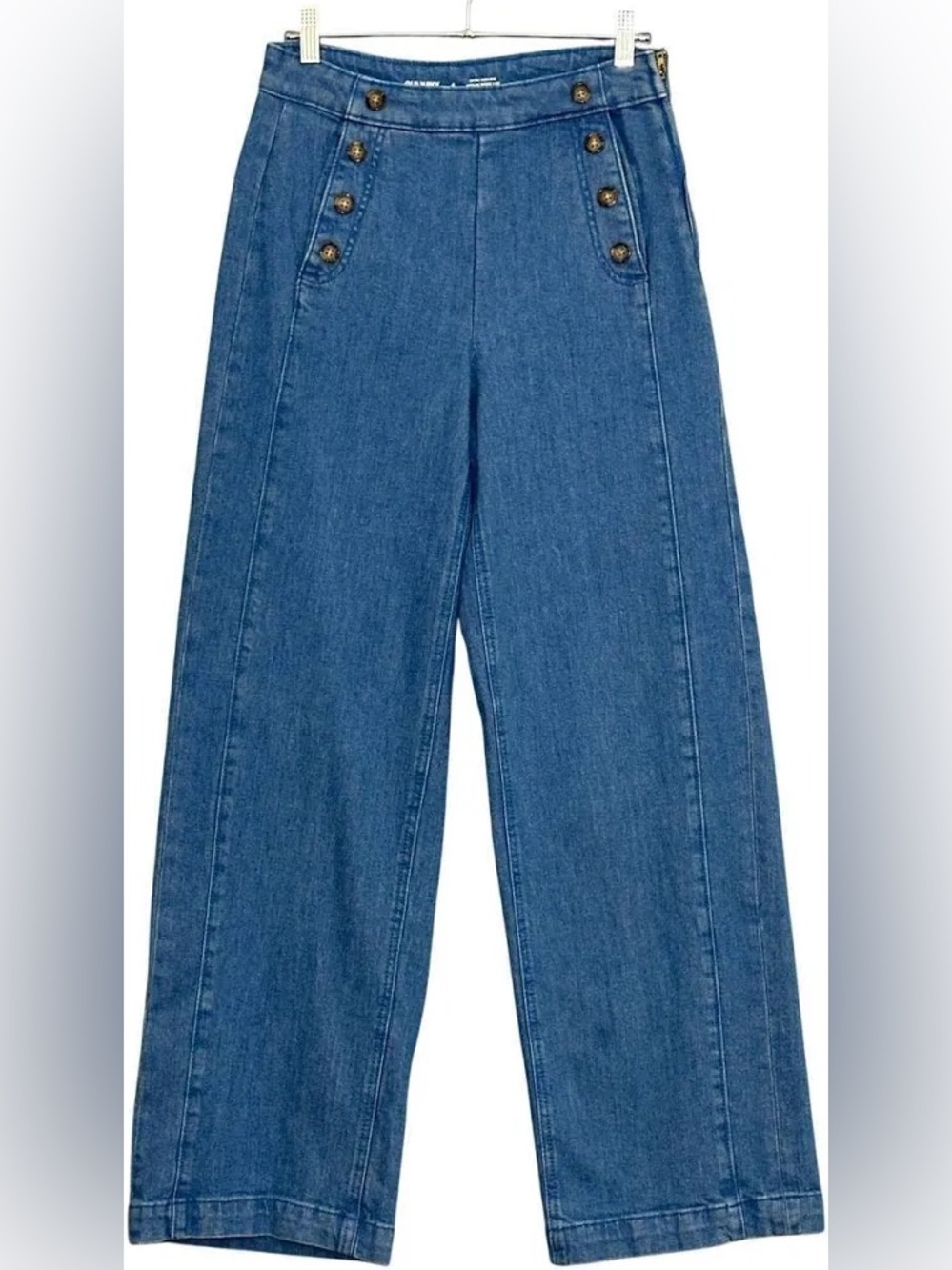 Old Navy Sailor Jeans High Waist Wide-Leg - Blue Denim